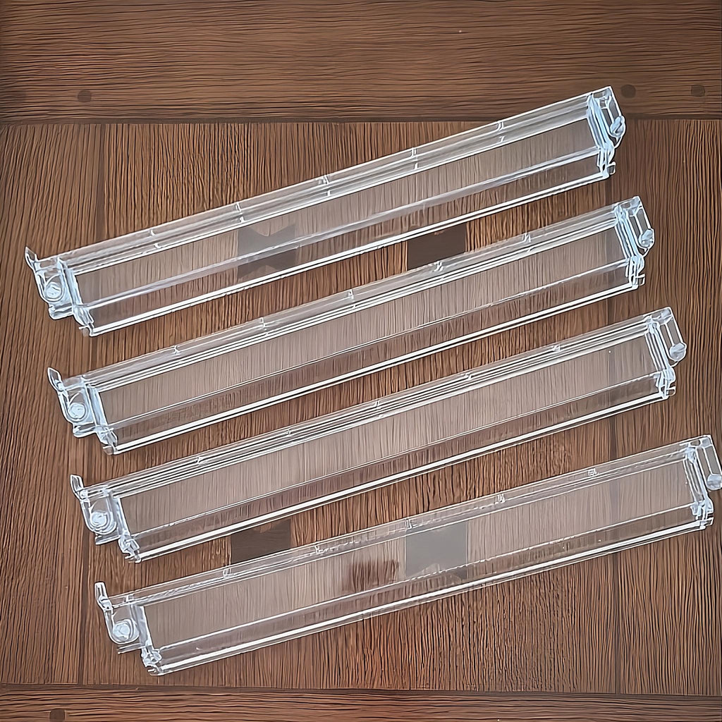 Mahjong "Flip Finish" Tile Racks - Clear Acrylic (Set of 4) with Pushers & Winning Hand Reveal