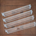 Mahjong "Flip Finish" Tile Racks - Clear Acrylic (Set of 4) with Pushers & Winning Hand Reveal