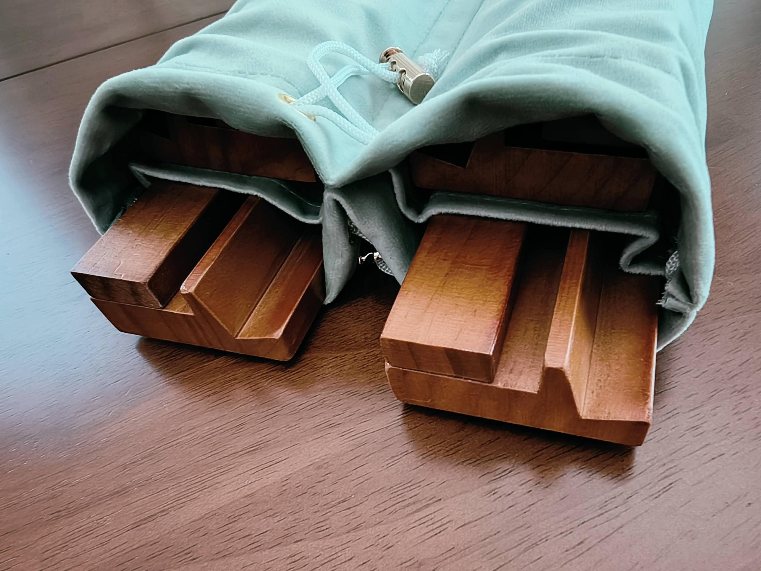 Velvet Mahjong Rack Bag | Extra Thick | 4 Compartments | Bag for Mah Jongg Racks