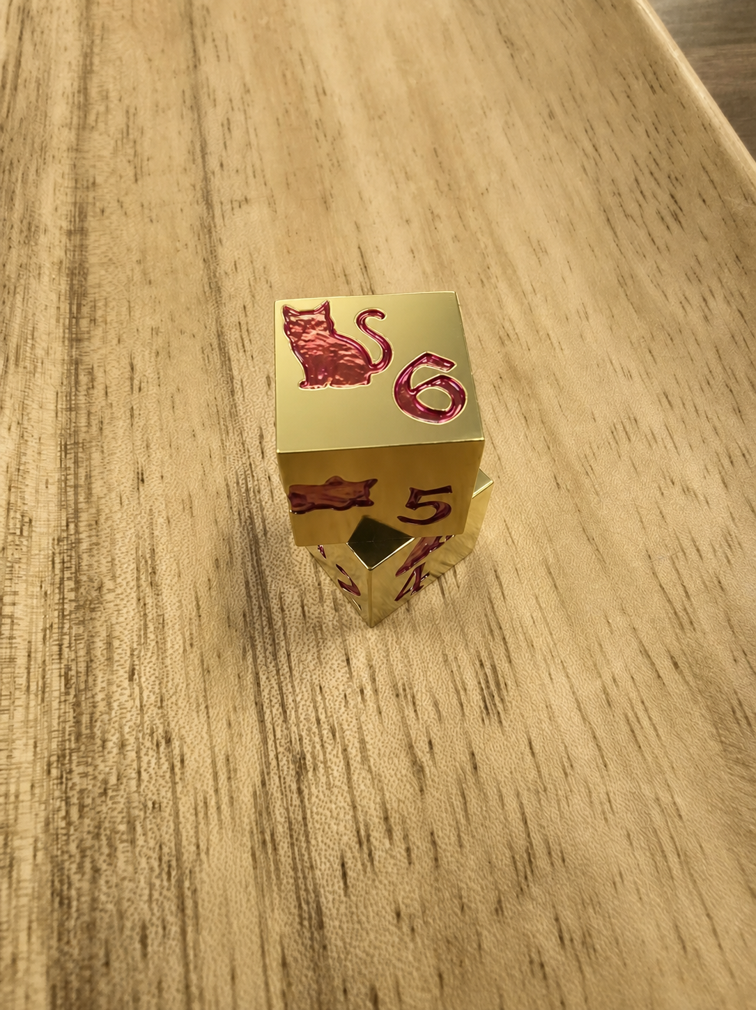 Metal Mahjong Dice | D6 Pair for Mah Jongg | Engraved Dog & Cat Dice | Mah Jongg Dice for Pet-Lovers