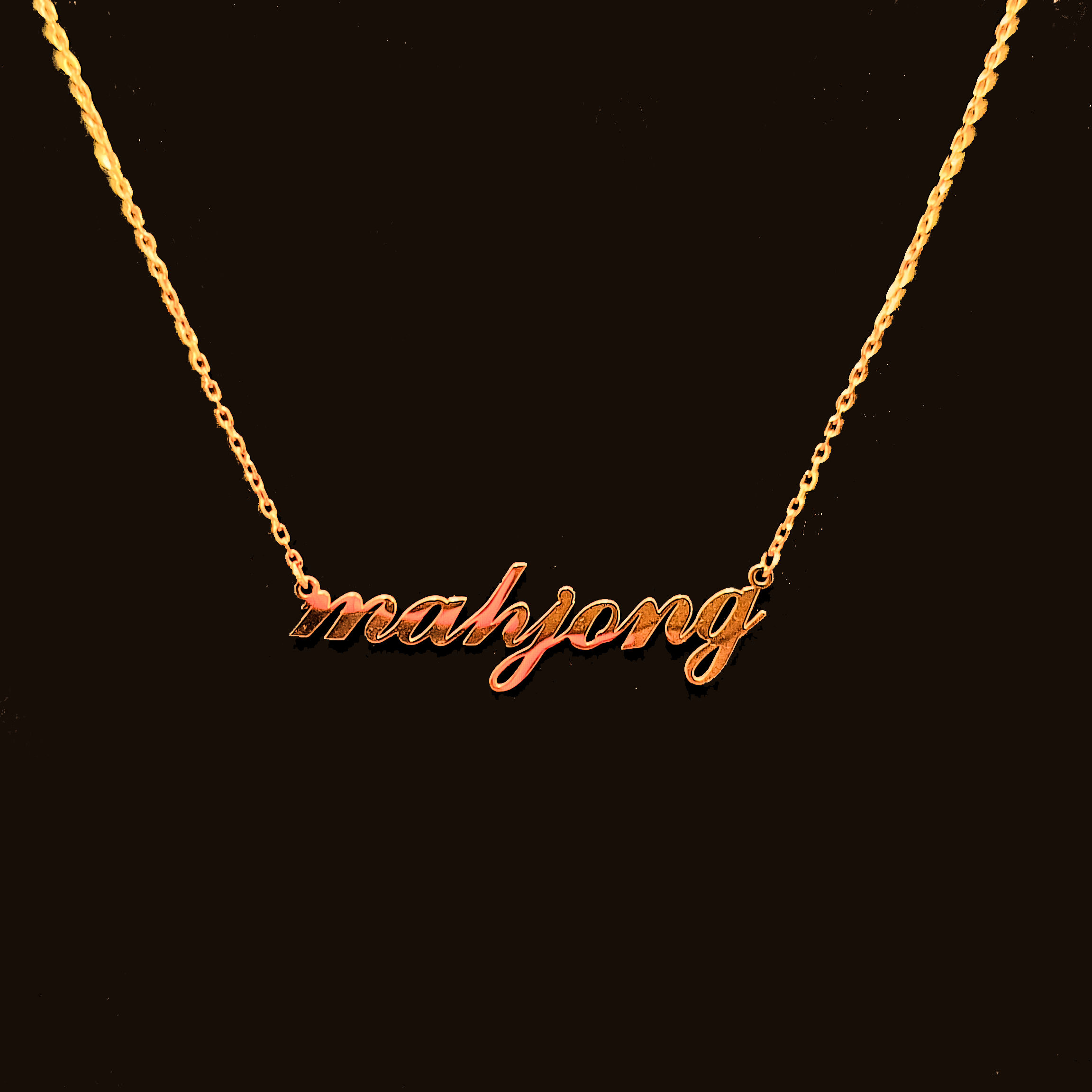 Mahjong Necklace | 18k Gold Plated | Elegant Mah Jongg Jewelry